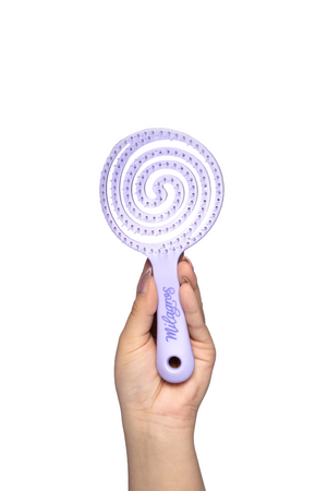 Cepillo Anti Enredo y Masajeador Capilar 2 en 1 Morado