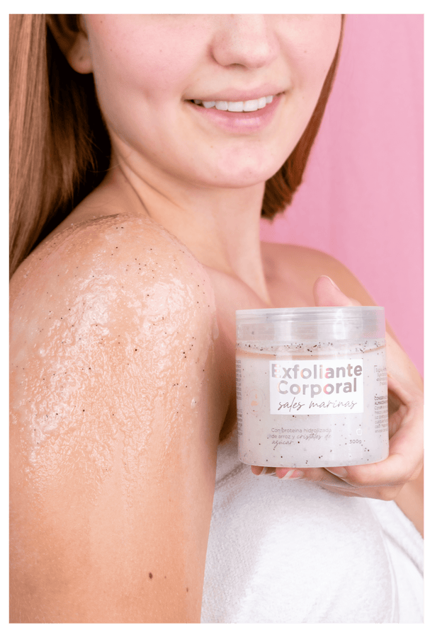 Exfoliante corporal de sales marinas