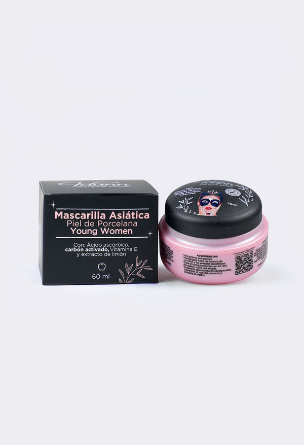 Mascarilla asiática piel de porcelana (pieles jóvenes)