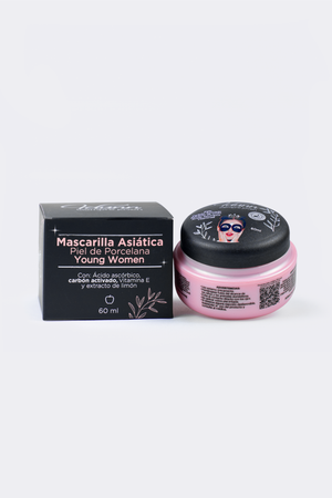 Mascarilla asiática piel de porcelana (pieles jóvenes) + Aplicador para mascarilla