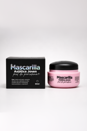 Mascarilla asiática piel de porcelana (pieles jóvenes) + Aplicador para mascarilla