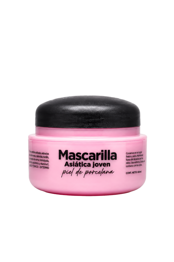 Mascarilla asiática piel de porcelana (pieles jóvenes) + Aplicador para mascarilla