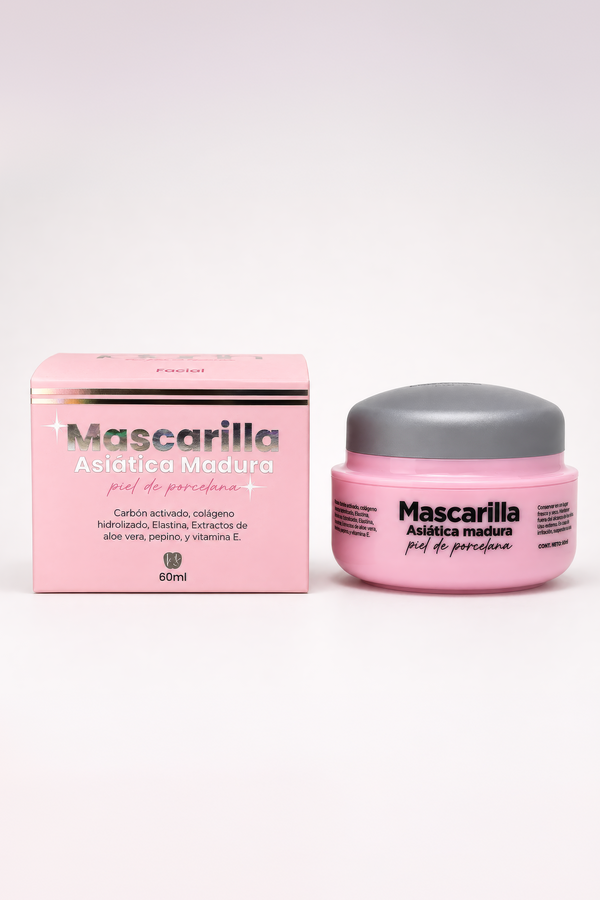 Mascarilla asiática piel de porcelana (pieles maduras) + Aplicador para mascarilla