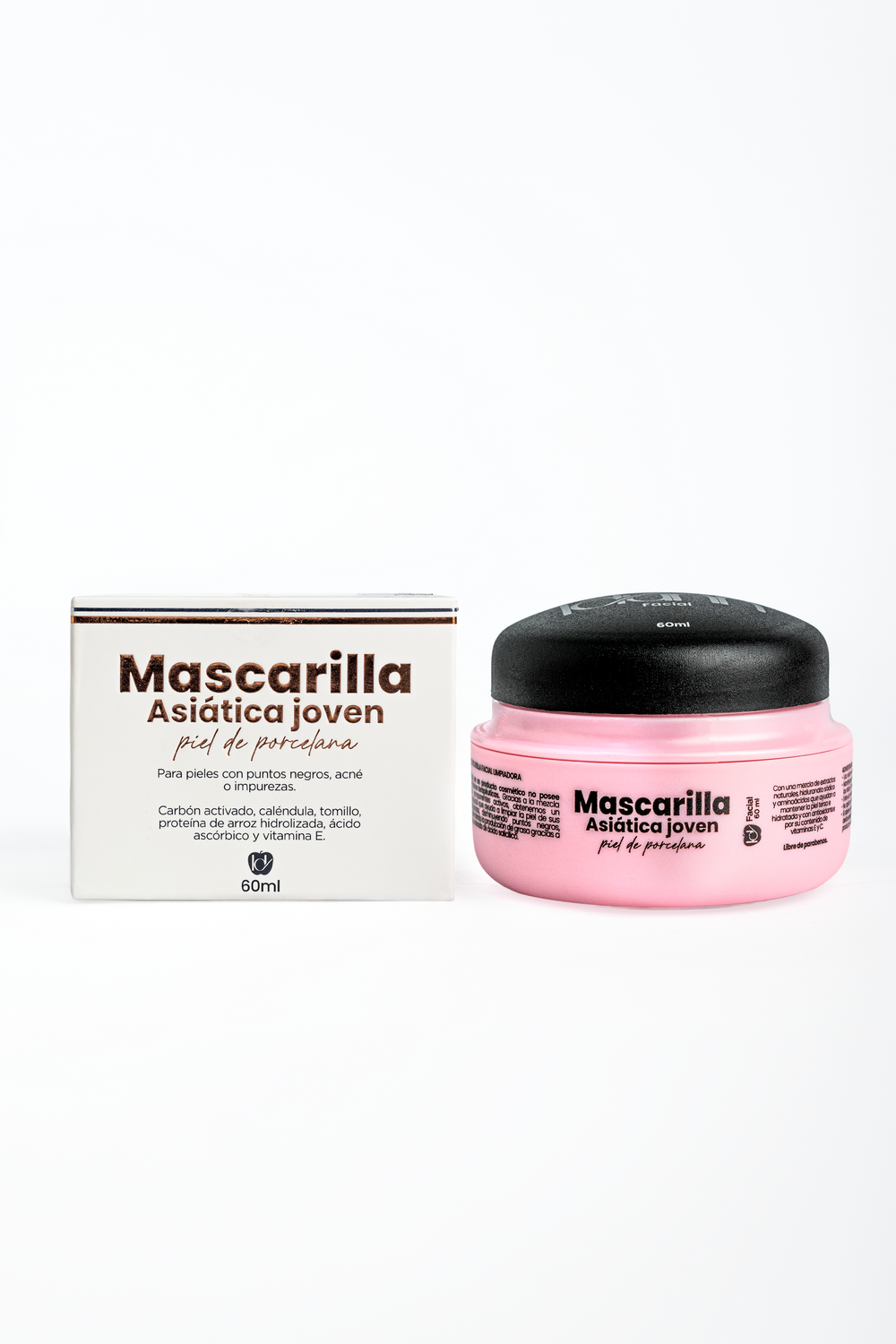Mascarilla asiática piel de porcelana (pieles jóvenes) + Aplicador para mascarilla