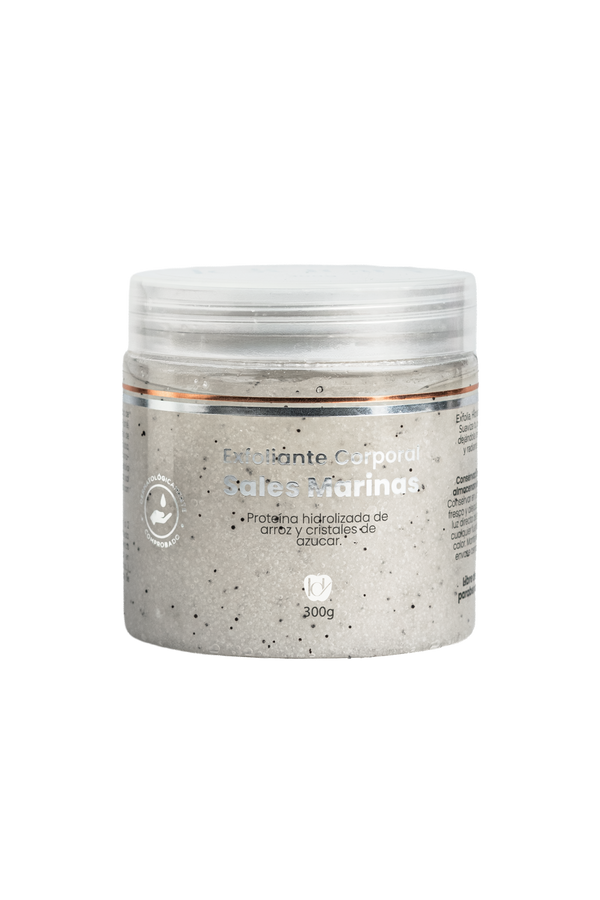 Exfoliante corporal de sales marinas