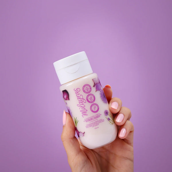 Acondicionador Antifrizz y Fortalecedor Con Extracto de Cebolla y Péptidos Mini