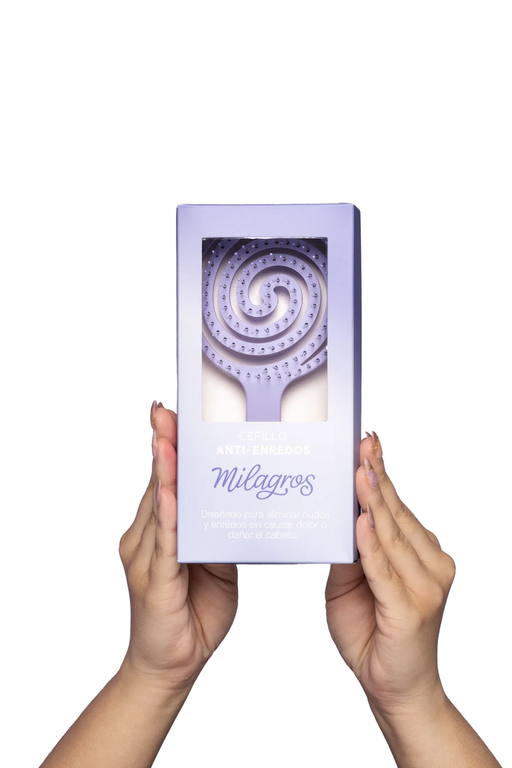 Cepillo Anti Enredo y Masajeador Capilar 2 en 1 Morado