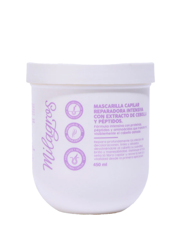 Mascarilla Capilar Reparadora Intensiva Con Extracto De Cebolla y Péptidos
