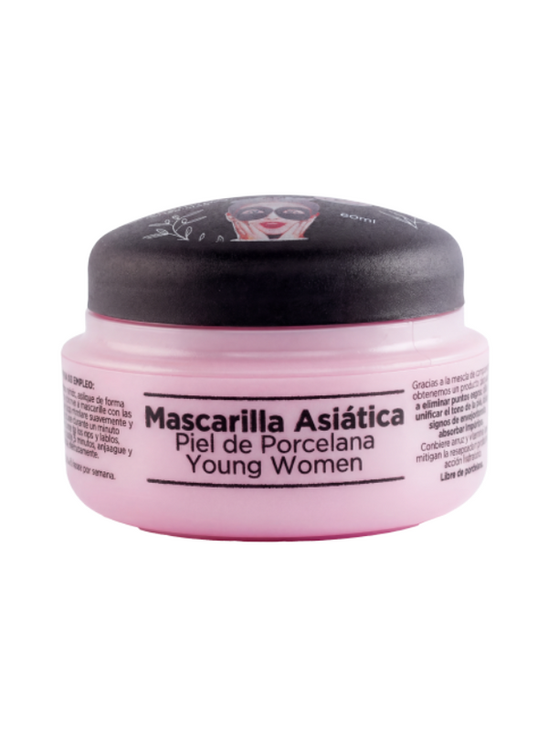 Mascarilla asiática piel de porcelana (pieles jóvenes) + Aplicador para mascarilla