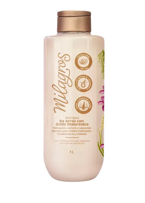 Shampoo de arroz con acido hialuronico